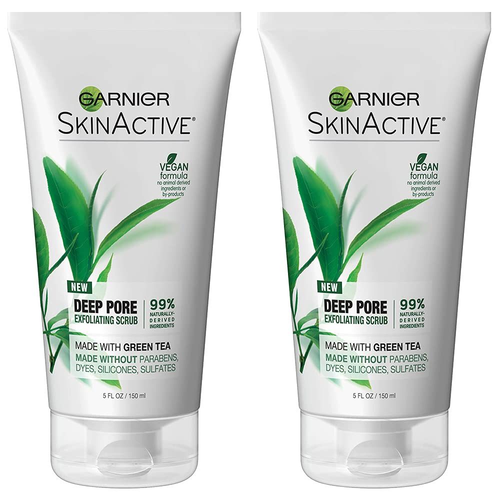 Garnier Clean Scrub Blackhead Eliminating 5 Ounce (145ml) (2 Pack)