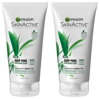Garnier Clean Scrub Blackhead Eliminating 5 Ounce (145ml) (2 Pack)