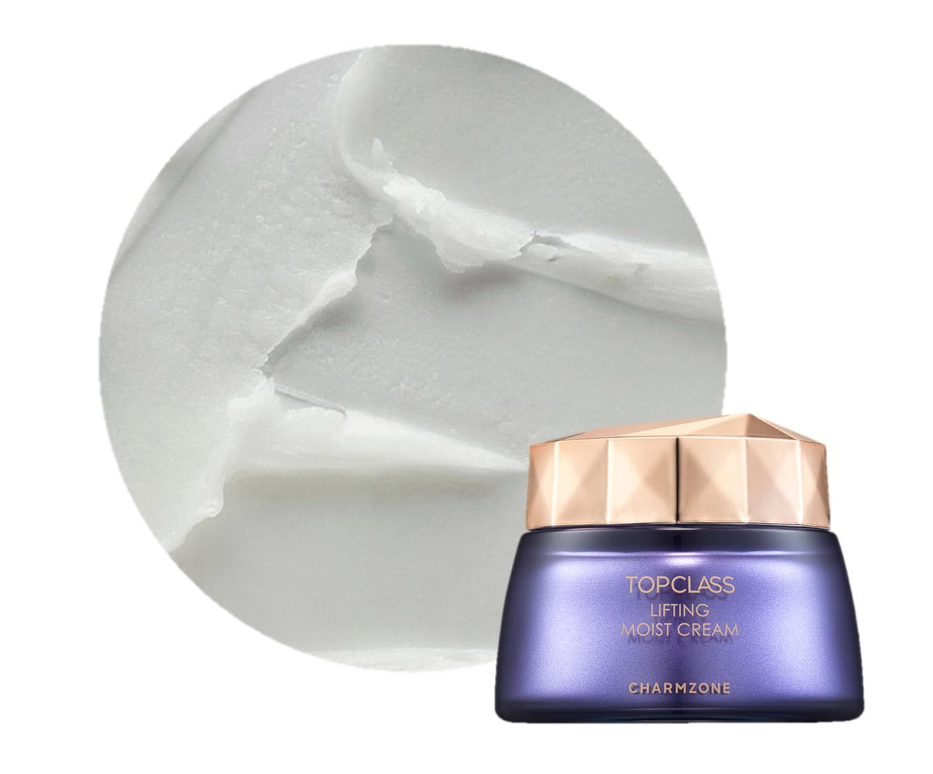 CHARMZONE TopClass Lifting Moist Cream 1.69 Oz, Triple Collagen + protein for elasticity lifting synergy. Korean Skin Care