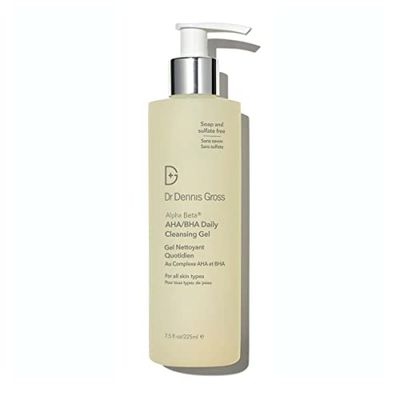 Dr. Dennis Gross Alpha Beta AHA/BHA Daily Cleansing Gel, for Skin That is Dull, Congested and Uneven Tone &amp; Texture (7.5 Fl Oz)