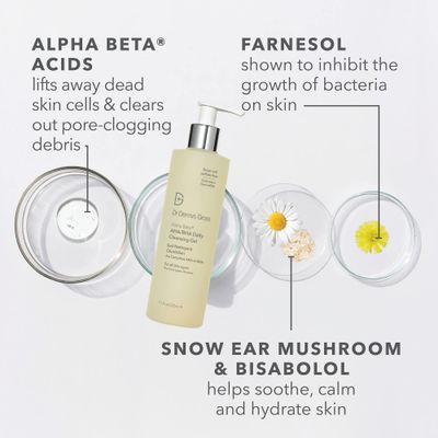 Dr. Dennis Gross Alpha Beta AHA/BHA Daily Cleansing Gel, for Skin That is Dull, Congested and Uneven Tone &amp; Texture (7.5 Fl Oz)