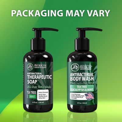 Antibacterial Body Wash - Antibacterial Soap And Tea Tree Body Wash For Jock Itch, Athletes Foot, Eczema And Back Acne - Anti Bacterial Body Soap For Men And Women Safe For All Skin Types - 8 Oz