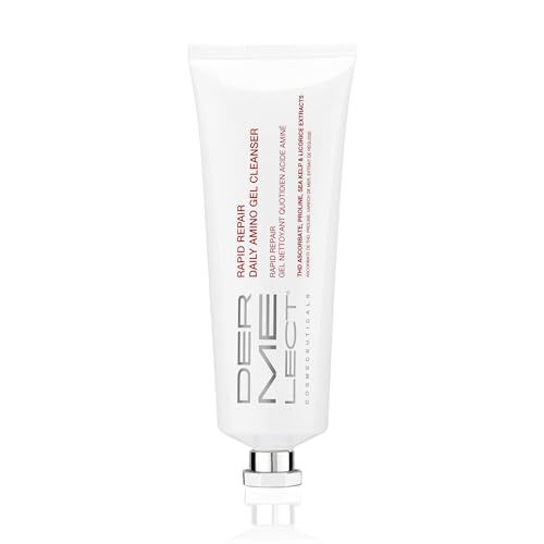 Dermelect Rapid Repair Daily Amino Gel Cleanser - Hydrating, pH-Balanced, Gentle Exfoliation, Sulfate &amp; Fragrance-Free, Suitable for All Skin Types 4.0 oz