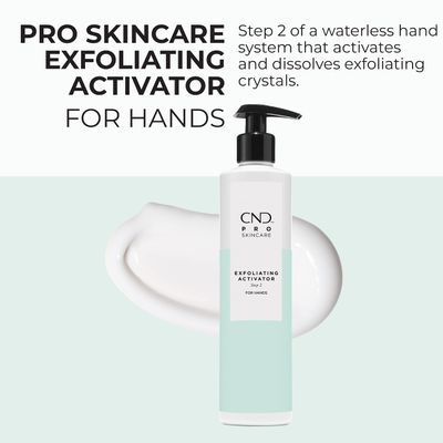 CND Pro Skincare Exfoliating Activator for Hands, Made with Natural Origin Aloe Leaf, Use with Exfoliating Scrub, Step 2, 10.1 Oz