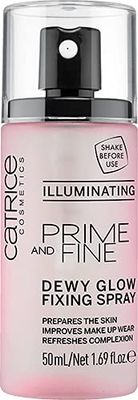 Catrice | Prime &amp; Fine Illuminating Dewy Glow Spray | Transparent and Fast Drying Fixing Spray| Paraben Free &amp; Vegan | Cruelty Free (Pack of 1)