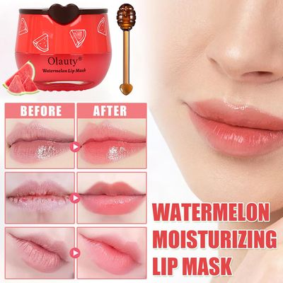 6 PCS Bee Lip Balm Honey Pot, Fruity Lip Sleeping Mask,Hydrating Prevention Dry and Cracked Lip Scrubs Exfoliator Lip Care,Moisturizing Lip Mask Overnight Reduces Lip Lines