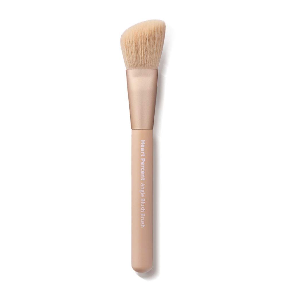 Heart Percent Angled Blush Brush Easy Sweep &amp; Sculpting Professional Flawless Makeup Tool