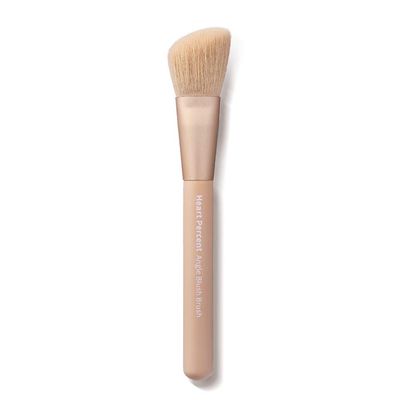 Heart Percent Angled Blush Brush Easy Sweep &amp; Sculpting Professional Flawless Makeup Tool