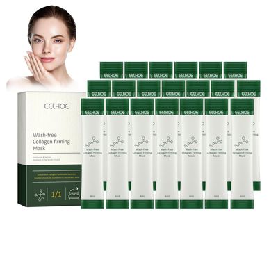 EELHOE 40 PCS Wash-Free Collagen Firming Mask, Collagen Sleeping Mask Overnight, Hydrating Collagen Mask for Women, 0.14 Fl Oz Individual Packaging
