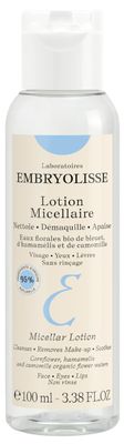 Embryolisse Gentle Micellar Lotion for Face and Eyes. Natural Floral Water Makeup Remover &amp; Cleansing Care With Chamomile, Cornflower &amp; Witch Hazel, 3.38 Fl Oz