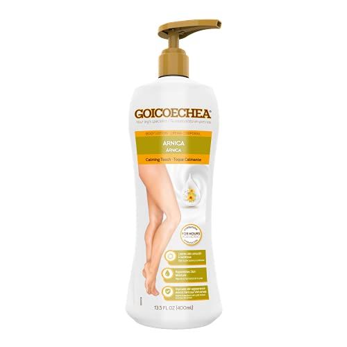 Goicoechea Calming Touch Body Lotion, Moisturizing Skin Care with Arnica &amp; Chamomile, Improves Appearance of Varicose Veins &amp; Blemishes, Smooths &amp; Tones, 13.5 oz