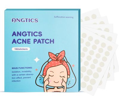 ANGTICS Pimple Patches for Face, 2 Sizes 192 Counts Acne Patches, Hydrocolloid Patches Zit Patches for Skin Care, Blemish Patches Invisible Acne Spot Treatment with Salicylic Acid, Tea Tree Oil