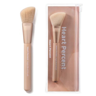 Heart Percent Angled Blush Brush Easy Sweep &amp; Sculpting Professional Flawless Makeup Tool