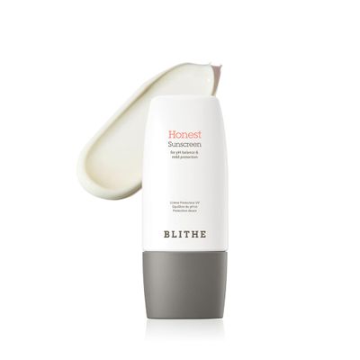 BLITHE Honest Sunscreen Gentle and Powerful UV Protection -Lightweight Korean sunscreen, pH 5.5 Balance and EWG Green-rated, with Probiotics, SPF 50+ PA++++ (1.69oz)