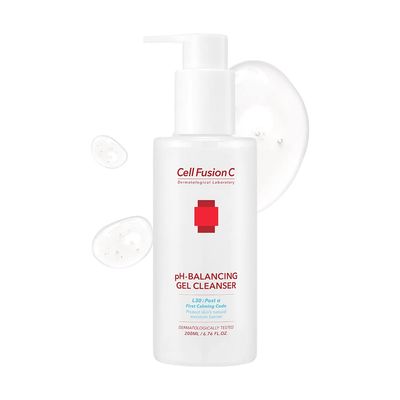 Cell Fusion C Post Alpha pH-Balancing Gel Cleanser, Hydrating and Exfoliating with BHA and Hyaluronic Acid, Suitable for Sensitive Skin, 6.76 fl. oz