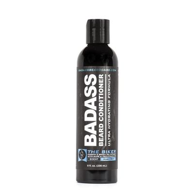 Badass Beard Care Beard Conditioner For Men - THE BIKER, 8 oz - Made of Natural Ingrediens for Healthy, Soften and Itchness Free Beard and Mustache