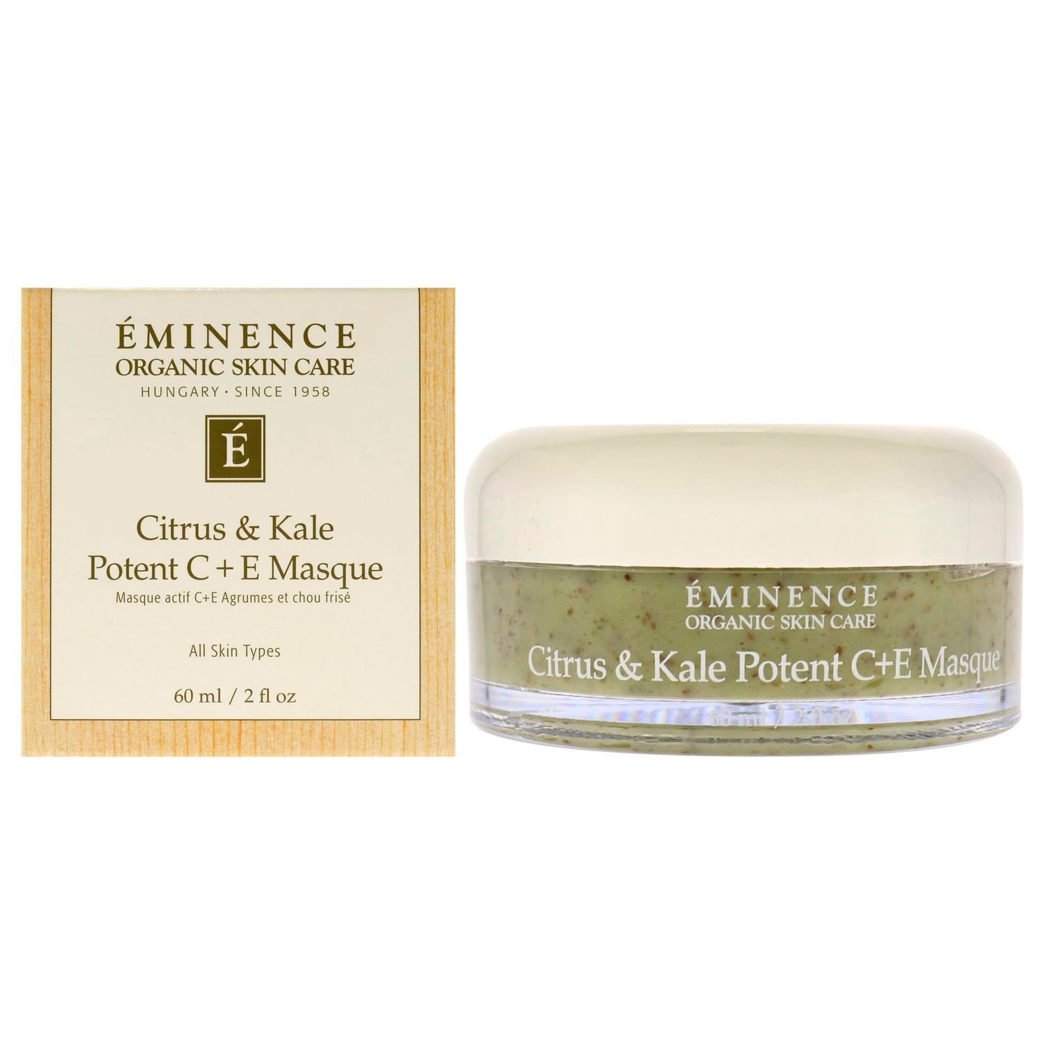Eminence Organic Skincare Citrus &amp; kale potent c + e masque 2oz, 2 Ounce