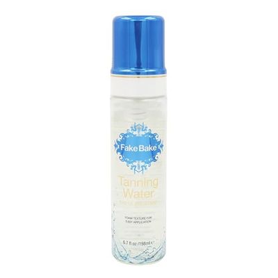 Fake Bake Foam Tanning Water Self Tanner Instant Glow with Hydrating Passion Flower Rejuvenation - Natural Looking Sunless Bronzing for Women &amp; Men - 6.7 oz