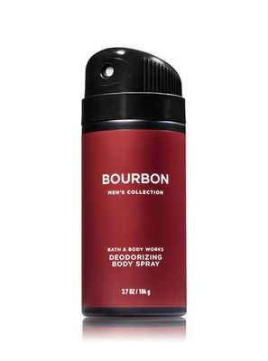 Bath &amp; Body Works - Bourbon - Deodorizing Body Spray and 2 in 1 Hair and Body Wash - Gift Set