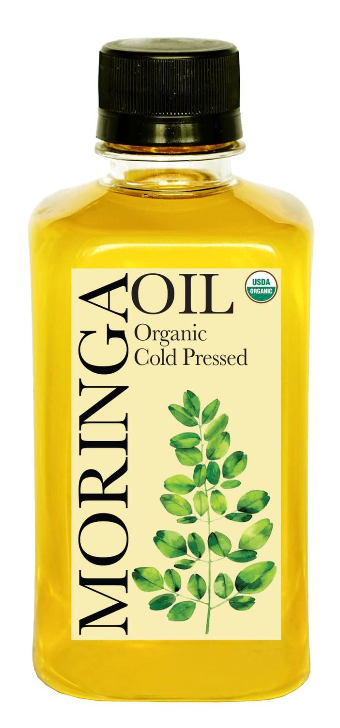 DAANA Organic Moringa Oil for Skin: Extra Virgin, Cold Pressed (12 Fl Oz)