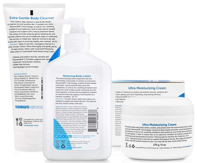 CERAMEDX Skincare System Regimen (3 pack) | For Dry, Sensitive Skin