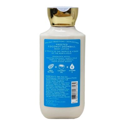 Bath and Body Works 2 Pack Frosted Coconut Snowball Super Smooth Body Lotion 8 Oz