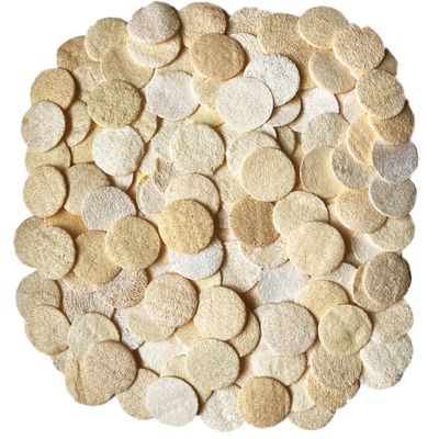 108 pcs/Set Natural Exfoliating Face Pad Loofah Sponge Facial Brush - Makeup Remover - Shower Scrubber - Remove Dead Skin - Body Bath Spa for Men &amp; Women - Renewable Resource - Pack of 108