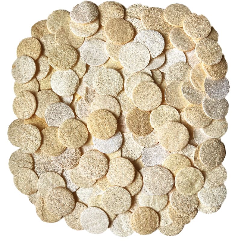 108 pcs/Set Natural Exfoliating Face Pad Loofah Sponge Facial Brush - Makeup Remover - Shower Scrubber - Remove Dead Skin - Body Bath Spa for Men &amp; Women - Renewable Resource - Pack of 108