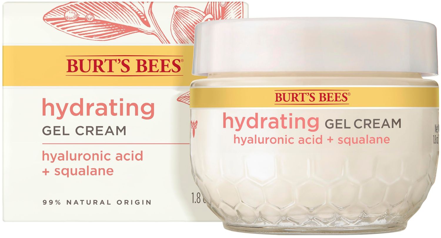 Burt&#39;s Bees Truly Glowing Replenishing Gel Cream, Moisturizer with Hydrate and Glow Complex for Normal and Combination Skin, 1.8 Fluid Ounces