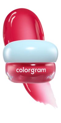COLORGRAM TINTIN DORY LIP JAM 06 CHERRY JAM | Tinted Lip Jam, Hydrating &amp; Plumping Lip Gloss with Lightweight, Non-Sticky Formula | Clear Radiance &amp; Semi-Transparent Color