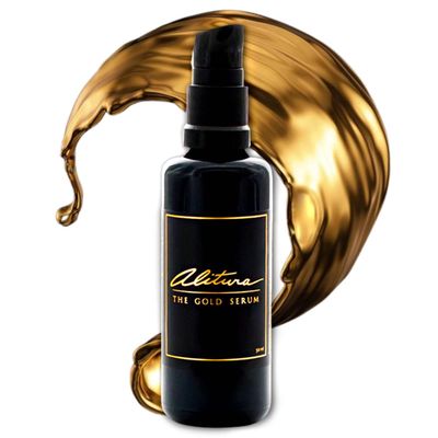 Alitura Gold Serum for Face - Face Serum for Women &amp; Men to Reduce Fine Lines and Wrinkles - Serum for Radiant-Looking Skin - Vitamin A &amp; Marine Collagen Facial Serum - 100 ml