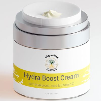 Doppeltree HYDRA BOOST Face Moisturizer &amp; Facial Cream - Anti Aging Day &amp; Night Cream with Collagen- Anti Wrinkle Hydrating Lotion for Men and Women - Made in USA