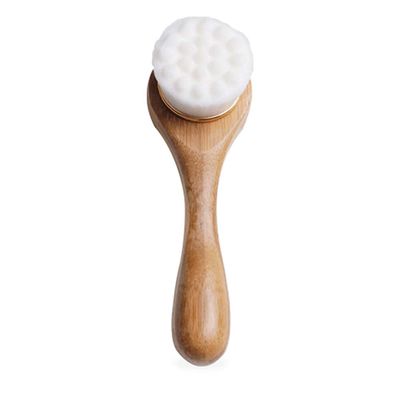 Alana Mitchell Bamboo Facial Cleansing Brush - Ultra Soft Face Scrubber - Deep Cleansing &amp; Exfoliating Face Brush - Manual Scrub Facial Brush - Powerful Facial Skin Care Products for Youthful Skin