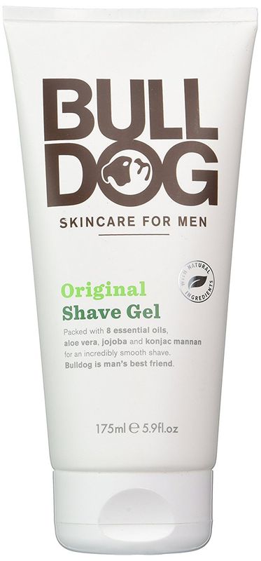 Bulldog Skincare for Men Original Shave Gel (Pack of 2) With 8 Essential Oils, Aloe Vera, Jojoba and Konjac Mannam, 5.9 fl. oz.