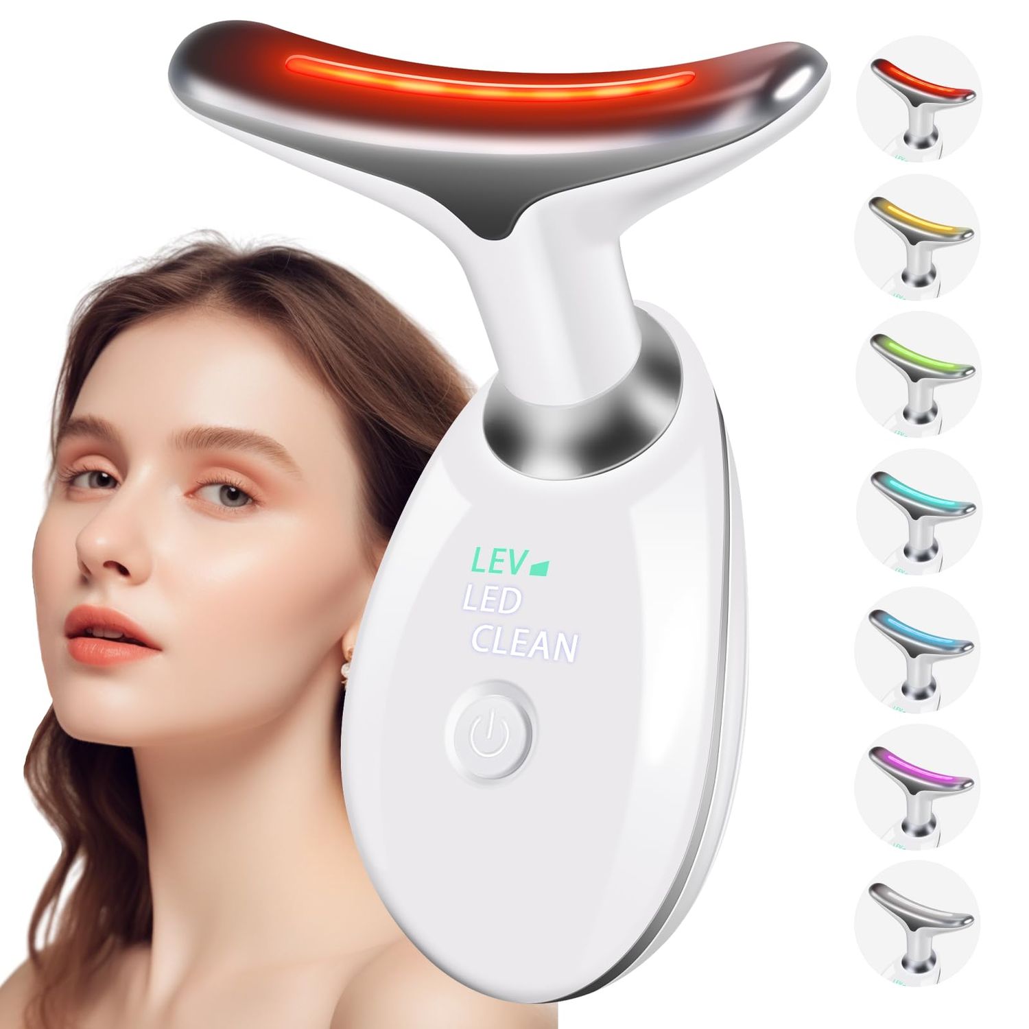 3 in 1 Face cuIpting Tool, 7 Color Mode, Facial Massager for Face and Neck, at-Home Facial Beauty Deice for Skin Care, Face cuIpting Wand