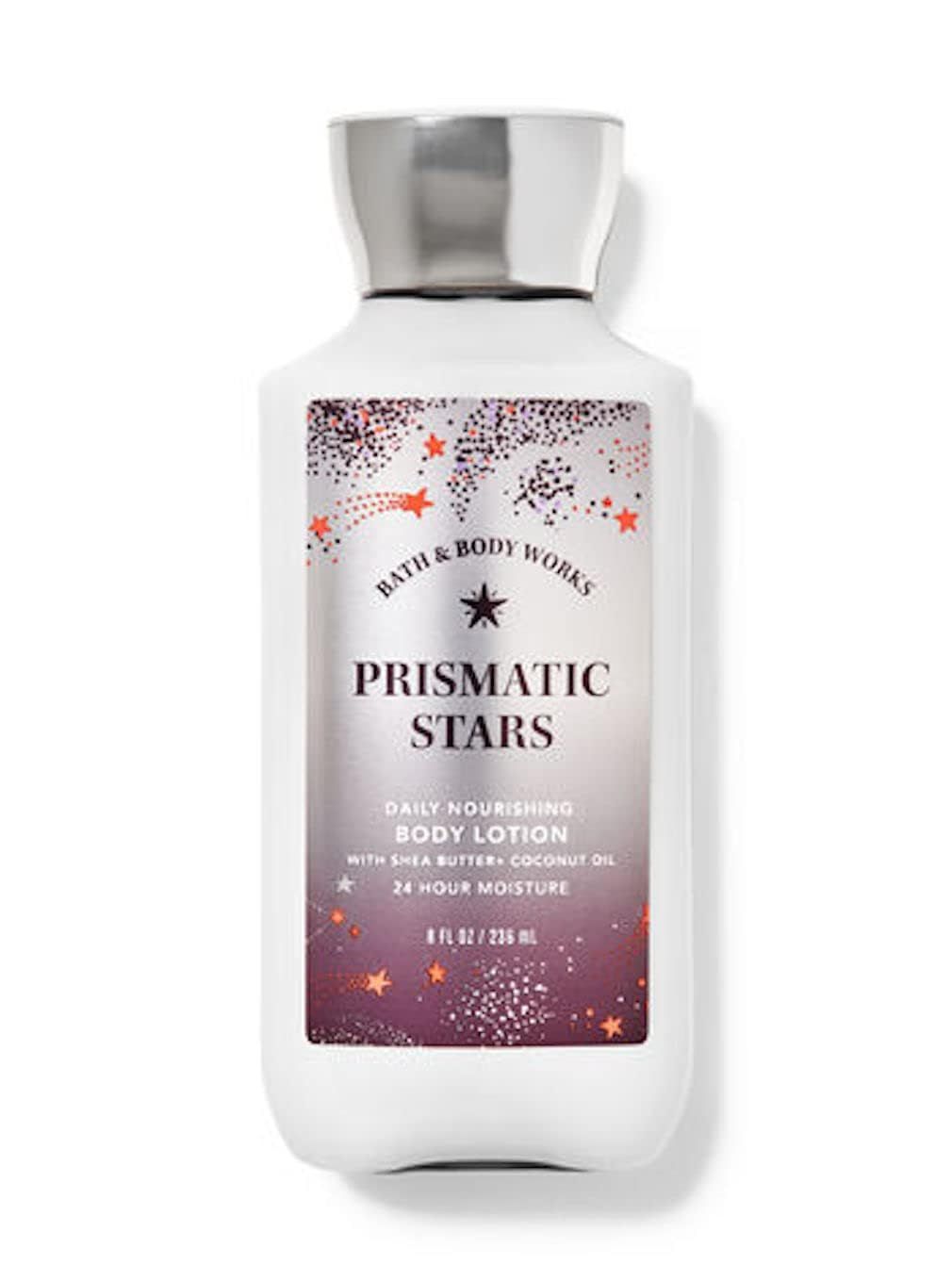 Bath and Body Works Super Smooth Body Lotion Sets Gift For Women 8 Oz (Prismatic Stars)