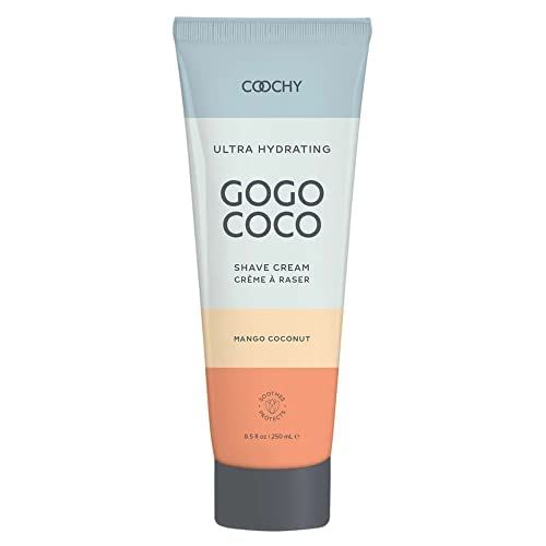 Coochy Ultra Hydrating Shaving Cream | Prevents Irritation, Bumps &amp; Dry Skin | Doubles as Hair Conditioner | Coconut Oil, Tea Tree Oil, Jojoba Oil, Shea Butter &amp; Aloe Vera | Mango Coconut 8.5oz/250mL