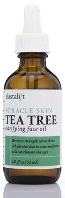Elastalift Tea Tree Oil Facial Spot Treatment W/Witch Hazel Clarifying Tea Tree Oil For Face Helps Target Redness, Acne, Bumps, Dry Itchy Skin, & Large Pores. Non-Irritating Formula, 1.8 Fl Oz