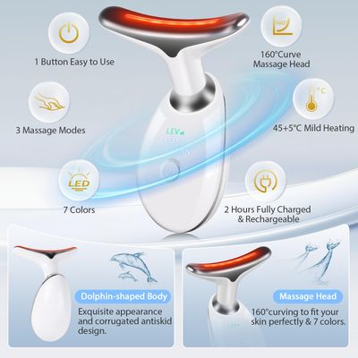 3 in 1 Face cuIpting Tool, 7 Color Mode, Facial Massager for Face and Neck, at-Home Facial Beauty Deice for Skin Care, Face cuIpting Wand