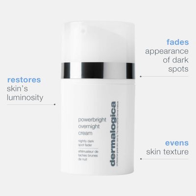 Dermalogica PowerBright Overnight Cream, Face Moisturizer for Night Time, Restore Skin and Fade Dark Spot, 1.7 fl oz