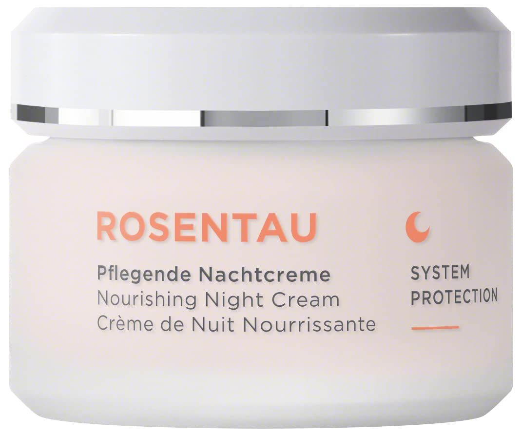 ANNEMARIE BRLIND - ROSE DEW Nourishing Night Cream - protecting and firming facial care, with Alpenrose extract and Avocado Oil, vegetarian, 1.69 Fl. Oz.