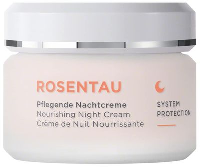 ANNEMARIE BRLIND - ROSE DEW Nourishing Night Cream - protecting and firming facial care, with Alpenrose extract and Avocado Oil, vegetarian, 1.69 Fl. Oz.