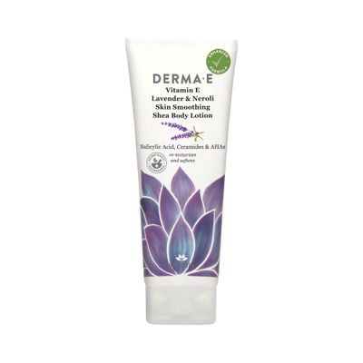 Derma E Vitamin E Lavender and Neroli Therapeutic Shea Body Lotion - All Natural Moisturizer for Dry Skin - Gently Scented Cruelty Free Moisturizing Cream, 8 oz