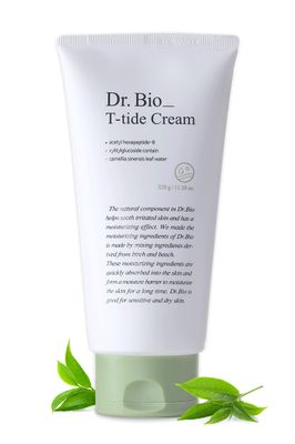 Dr.Bio T-tide Cream, Long-Lasting Hydration for 100 Hours, Relief from Dry, Itchy Skin with Shea Butter, Probiotics &amp; Cica, Vegan &amp; Organic, Fragrance-Free, Korean Skincare, hypoallergenic