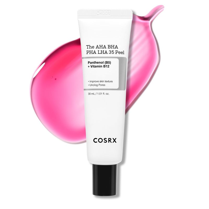 COSRX AHA BHA PHA LHA 35% Peel 1.01 fl. oz / 30 ml, Chemical Exfoliating Peeling Gel for Dull, Rough, Oily Skin with Clogged Pored &amp; Dead Skin Cells, Highly Concentrated, Korean Skin Care