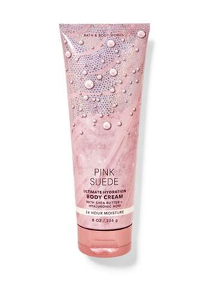 Bath &amp; Body Works Ultimate Hydration Body Cream Gift Set For Women, 8 Fl Oz (Pink Sude)