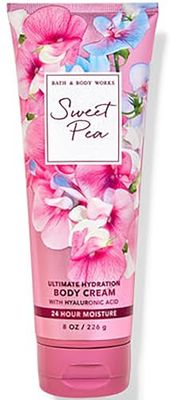 Bath &amp; Body Works Sweet Pea Ultimate Hydration Body Cream Gift Set For Women, 8 Fl Oz (Sweet Pea)