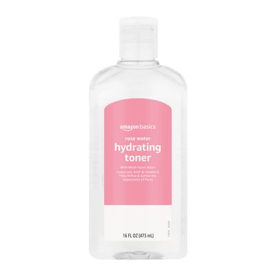 Amazon Basics Rose Water Hydrating Toner, 16 Fluid Ounces, 1-Pack