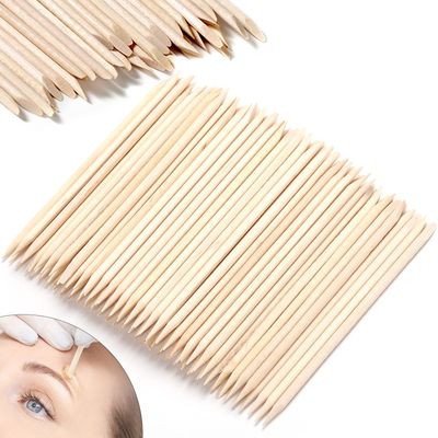 200Pcs Wooden Wax Sticks, Eye Brow Nose Lip Waxing Sticks, Wood Waxing Sticks Wax Spatulas Small Applicator Wood Craft Sticks for Home Spa Hair Removal and Smooth Skin Use (200 Pieces)