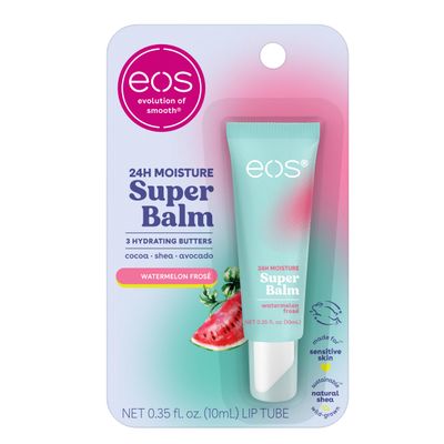 eos 24H Moisture Super Balm- Watermelon Fros, Lip Mask, Day or Night Lip Treatment, Made for Sensitive Skin, 0.35 fl oz